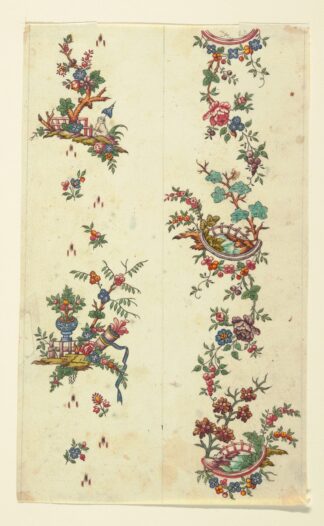Floral design for printed textile Pl XXXI by Anonymous