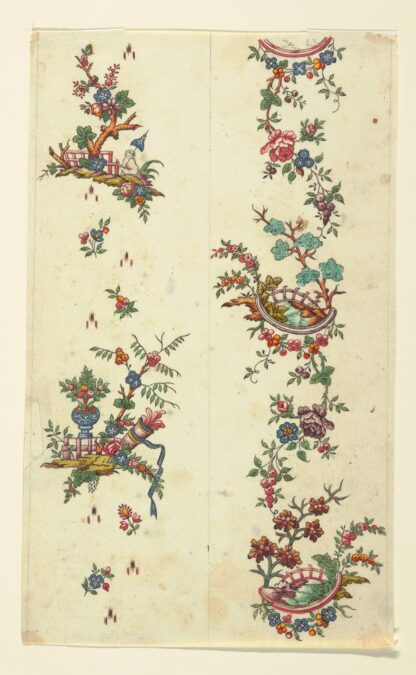Floral design for printed textile Pl XXXI by Anonymous Hoodie
