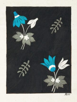 Floral design for printed textile Pl XXXVI by Anonymous