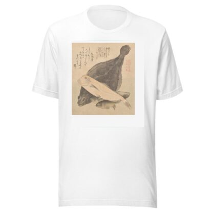 Flounder, Tilefish, and Three Crucian Carp, from the series Tosa Diary by Kubo Shunman T-Shirt