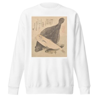 Flounder, Tilefish, and Three Crucian Carp, from the series Tosa Diary by Kubo Shunman Sweatshirt