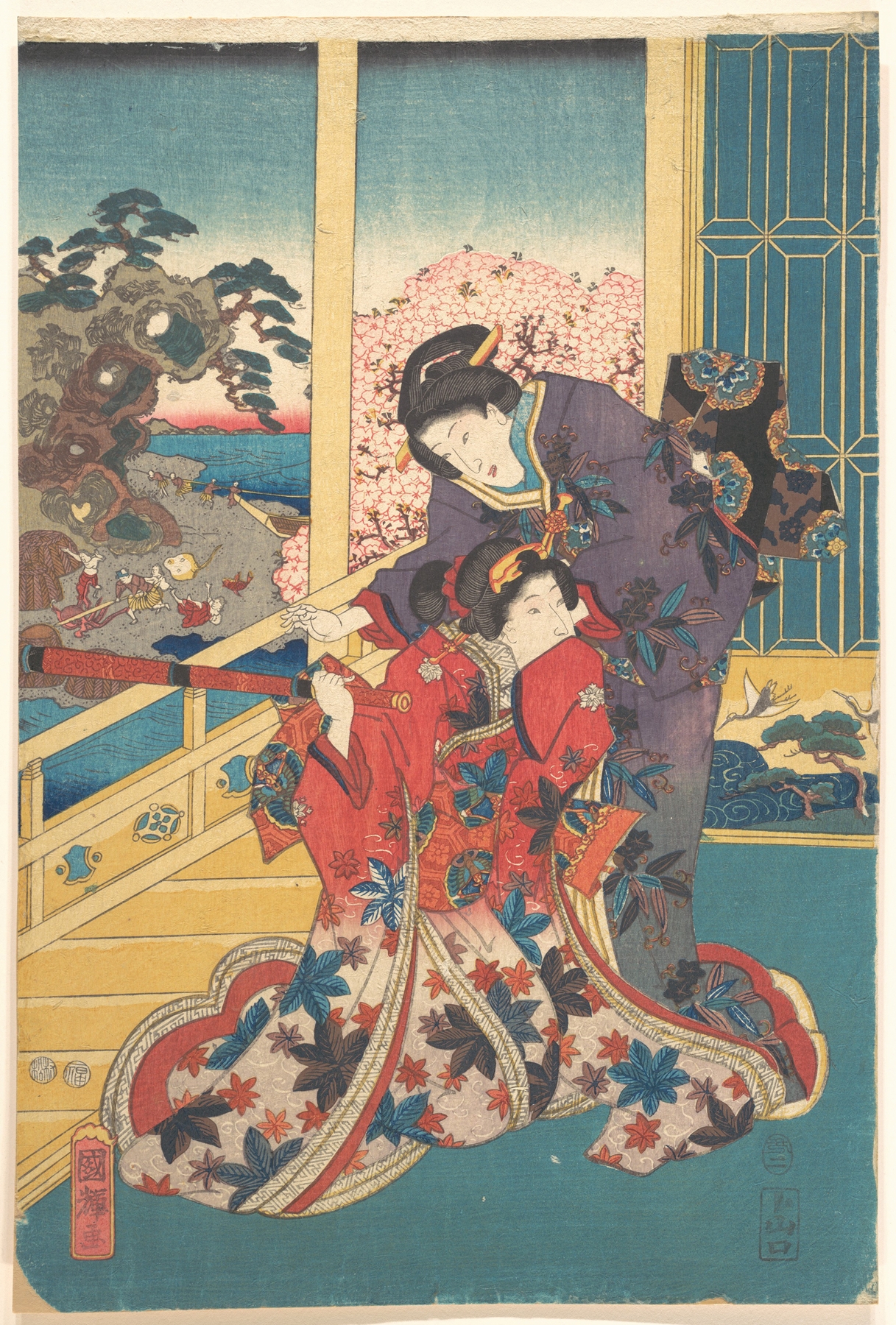 Flower of Akashi by Utagawa Kuniteru
