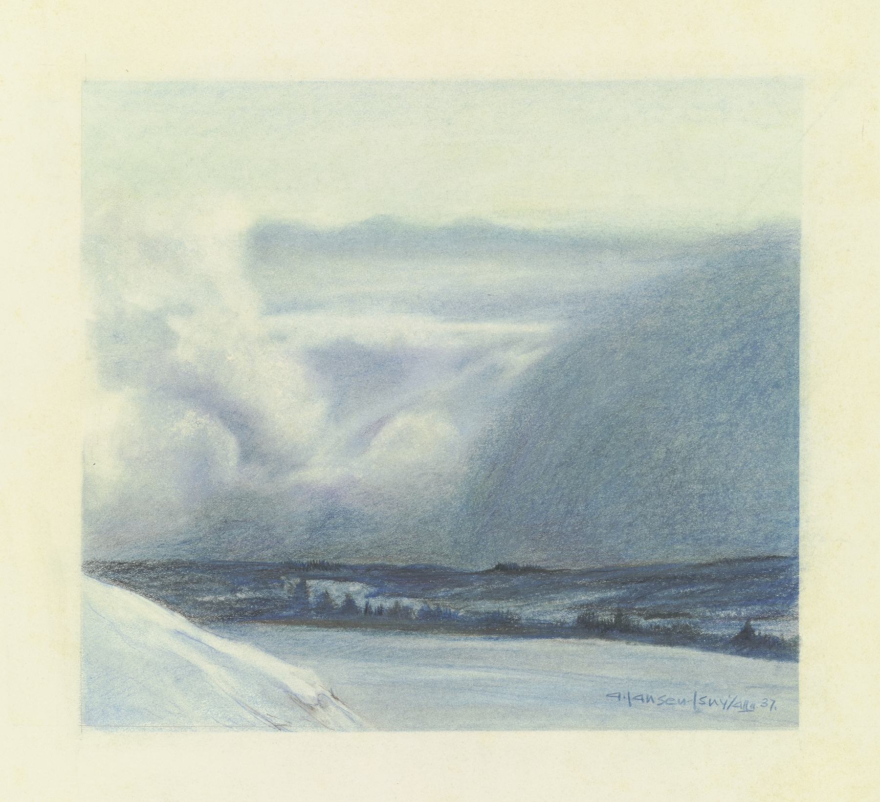 Foehn near Isny by Adolf Jansen