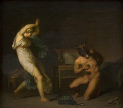 Fotis sees her Lover Lucius Transformed into an Ass. Motif from Apeleius’ The Golden Ass by Nicolai Abildgaard