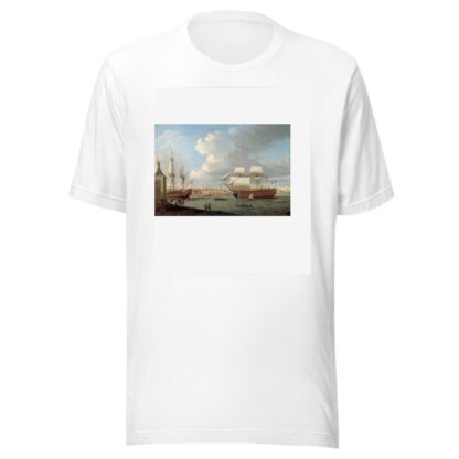 Foudroyant and Pégase entering Portsmouth Harbour, 1782 by Dominic Serres T-Shirt