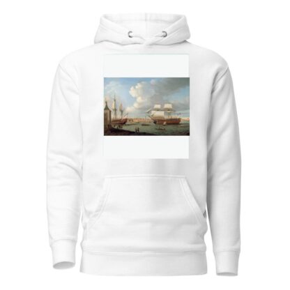 Foudroyant and Pégase entering Portsmouth Harbour, 1782 by Dominic Serres Hoodie