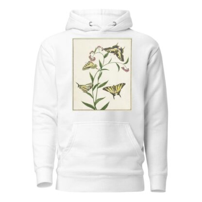 Four Butterflies on Flowers by Paulus Knogh Hoodie