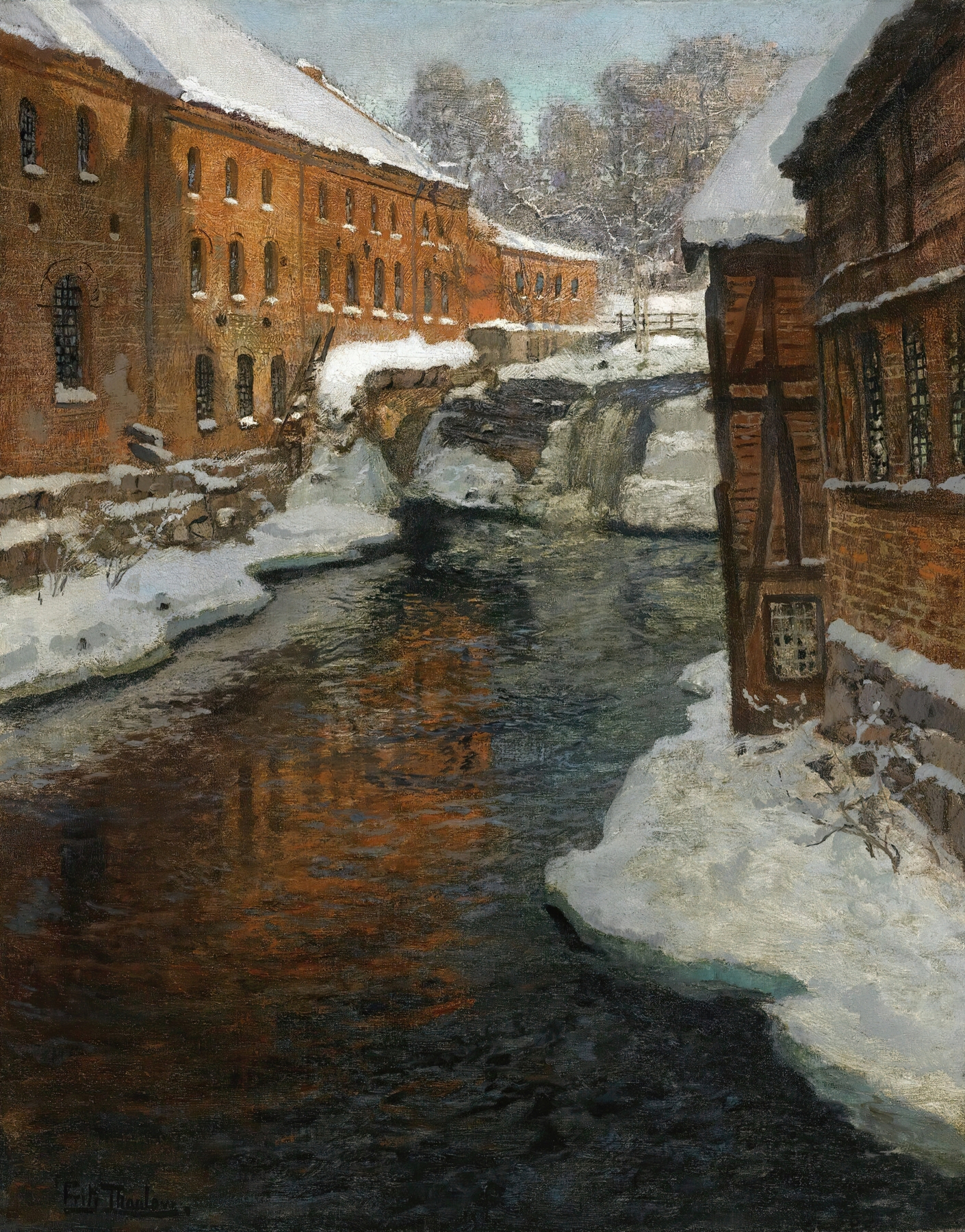 Fra Akerselven by Frits Thaulow