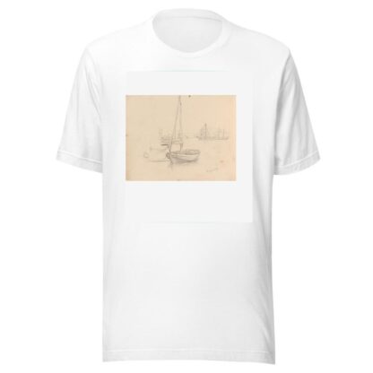 Fra Langesund havn by Hans Gude T-Shirt