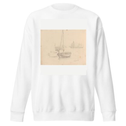 Fra Langesund havn by Hans Gude Sweatshirt