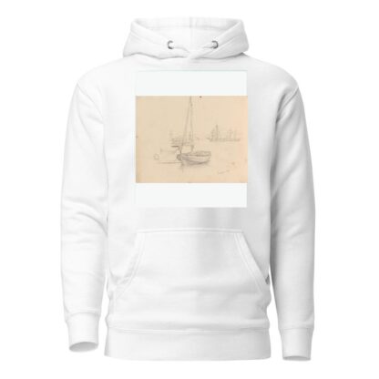 Fra Langesund havn by Hans Gude Hoodie