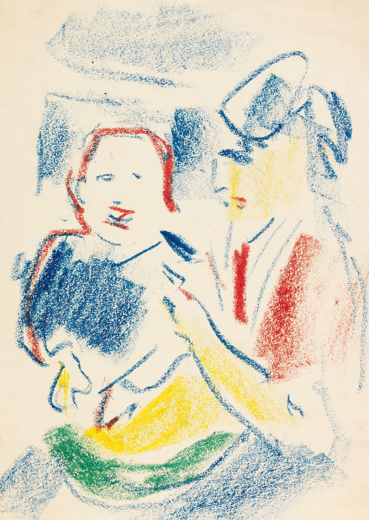 Frau mit Kind by Ernst Ludwig Kirchner