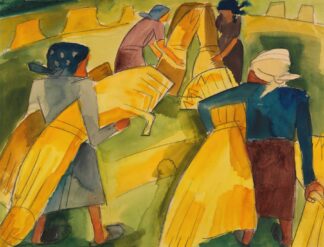 Frauen bei der Ernte by Martel Schwichtenberg
