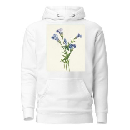 Fringed Gentian. Gentiana crinita by Mary Vaux Walcott Hoodie