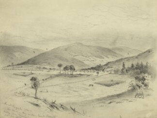 Front Royal Va.–The Union Army under Banks entering the town by Edwin Forbes