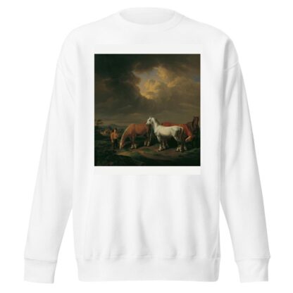 Fünf Ackerpferde by Johann Baptist Dallinger von Dalling Sweatshirt