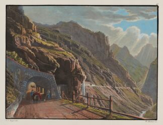 Galerie al Rio di Peder, au dessous de l’Auberge de Spondalunga, en allant à Bormio by Johann Jakob Meyer