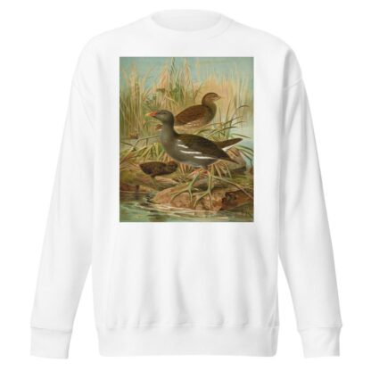 Gallinula chloropus by Johann Friedrich Naumann Sweatshirt