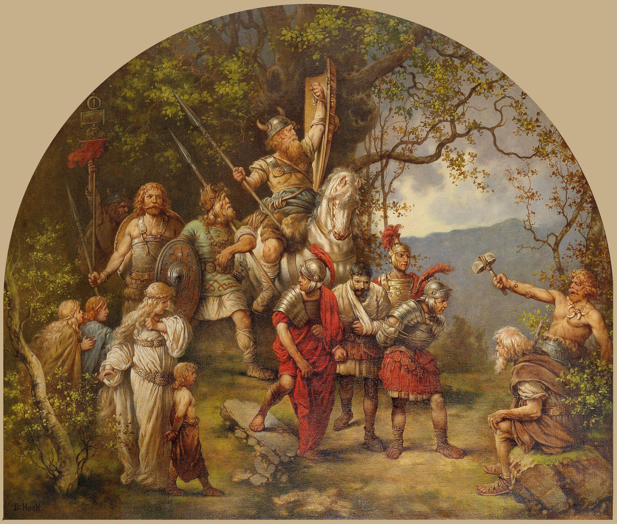 Gefangene Römer und Germanen by Daniel Hock
