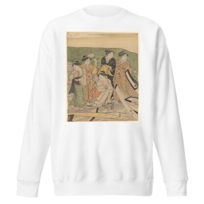 Geisha at the Ferry by Katsukawa Shunchō Sweatshirt