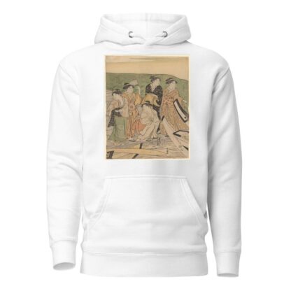 Geisha at the Ferry by Katsukawa Shunchō Hoodie