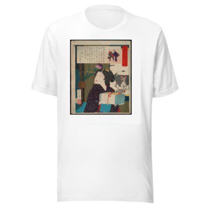 Geisha Carrying Hand Towels at 6;00 p.m. by Tsukioka Yoshitoshi T-Shirt