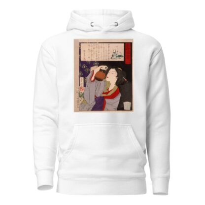 Geisha Drinking from Sake Kettle at 2;00 a.m. by Tsukioka Yoshitoshi Hoodie