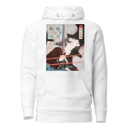 Geki Magohachi in Smoke and Rifle Fire by Tsukioka Yoshitoshi Hoodie
