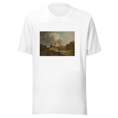 Gezicht aan de vervallen wal te Amsterdam aan de stadszijde tussen de Muiderpoort en de Weesperpoort by Jan Hulswit T-Shirt