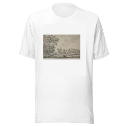 Gezicht aan den Brink te Dwingloo in Drenthe by Abraham de Haen the Younger T-Shirt