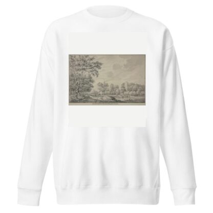 Gezicht aan den Brink te Dwingloo in Drenthe by Abraham de Haen the Younger Sweatshirt