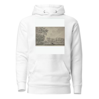 Gezicht aan den Brink te Dwingloo in Drenthe by Abraham de Haen the Younger Hoodie