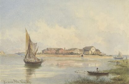 Gezicht op de Lagune te Venetië by Franz Alt