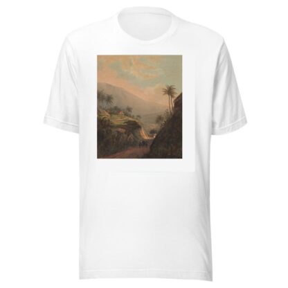 Gezicht op een weg naar de vallei van Salak op Java Weg van buitenzorg naar de vallei van de Salak by Johan Conrad Greive T-Shirt