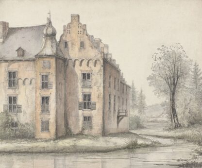 Gezicht op het kasteel Doorwerth by George Pieter Westenberg T-Shirt