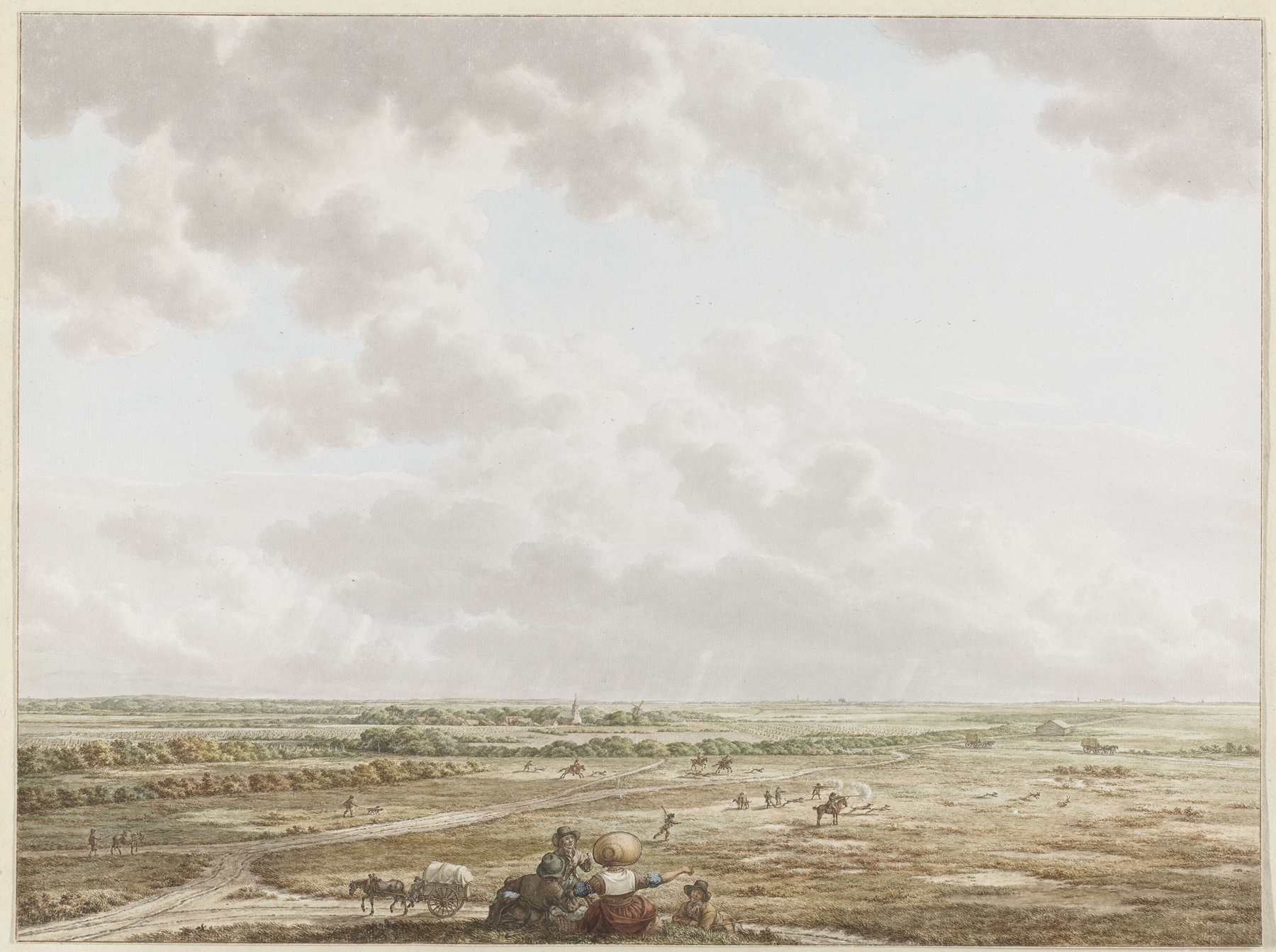Gezicht van de Tafelberg bij Blaricum, met op de voorgrond Laren by Jacob Cats