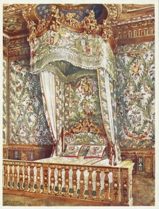 Gilt state bed of Queen Marie Antoinette by Edwin Foley