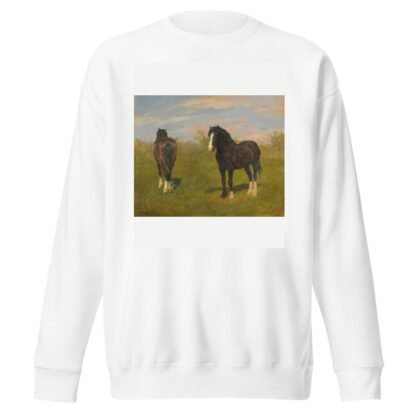 Grazing horses by Rosa Bonheur Sweatshirt