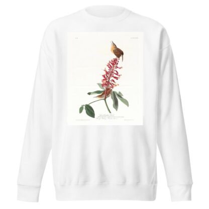 Great Carolina wren by John James Audubon Sweatshirt