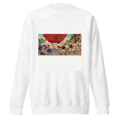 Great Victory of Japan; Defeat of Qing Soldiers at the Battle of Pyeongyang by Watanabe Nobukazu Sweatshirt