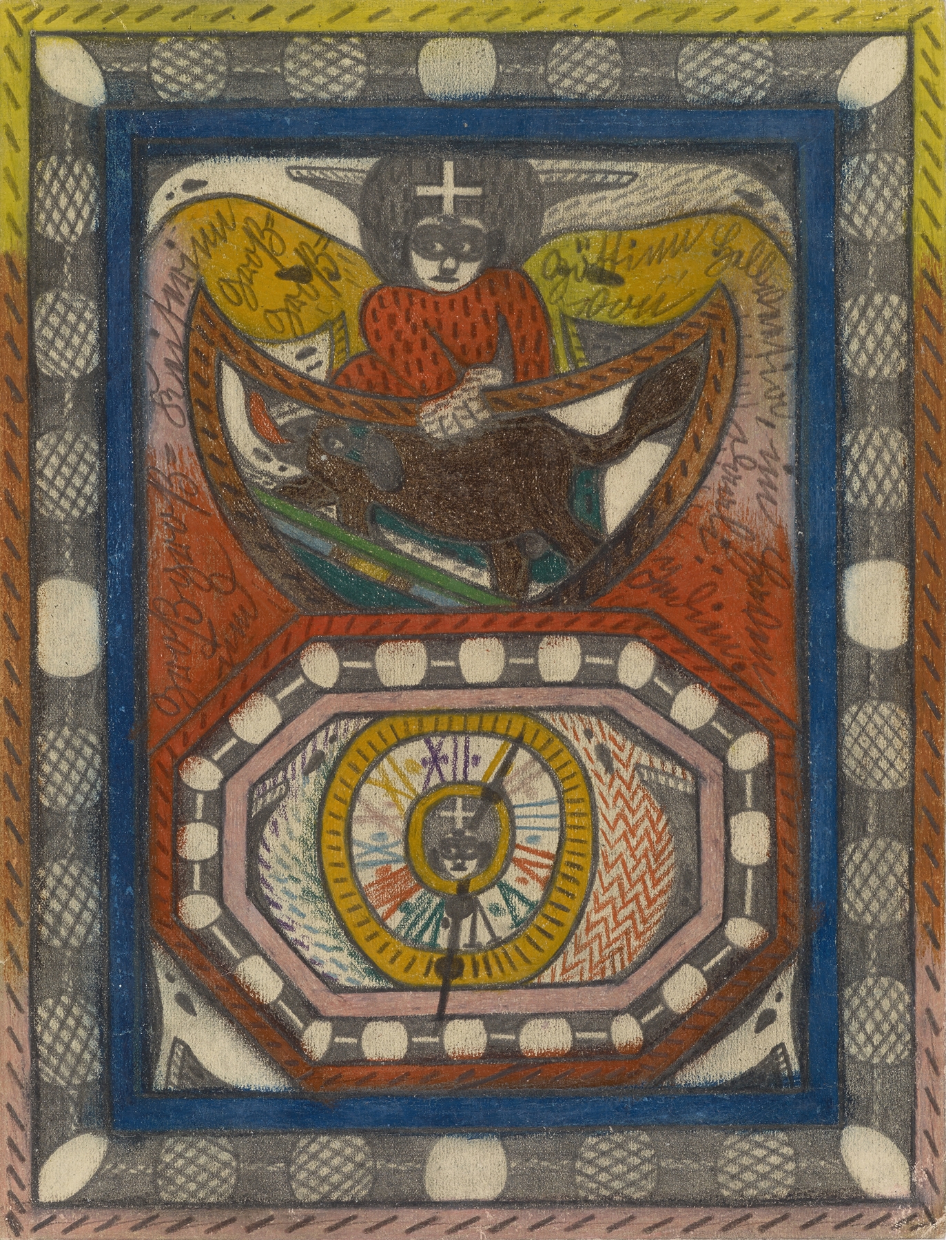 Großgroß=Keiserinn und Groß=Groß=Göttinn Hellveetia, im Haven von Daali; Indien by Adolf Wölfli