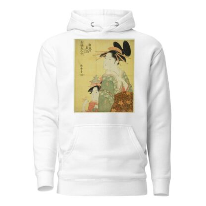 Hanaogi of the Ogiya, from the series ‘Beauties of the Pleasure Quarters by Eishōsai Chōki Hoodie