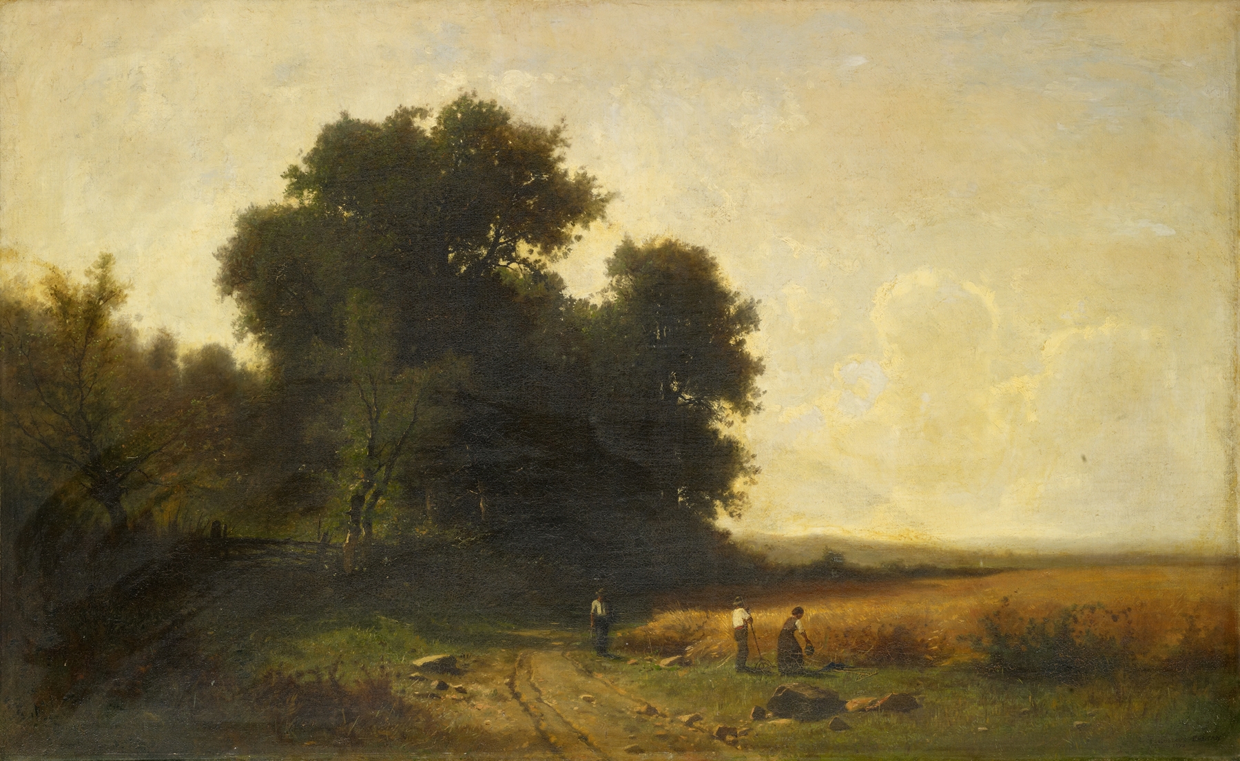 Harvest at the Border of a Forest by Gustave Castan