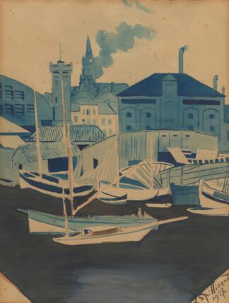 Havenzicht by Léon Spilliaert