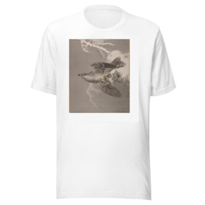 Hawk Holding a Small Bird by Okada Baison T-Shirt