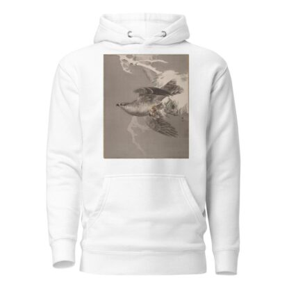 Hawk Holding a Small Bird by Okada Baison Hoodie