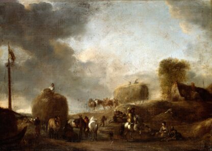 Hay Harvest by Philips Wouwerman T-Shirt