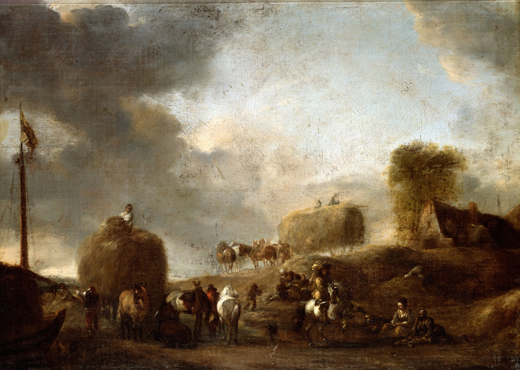 Hay Harvest by Philips Wouwerman