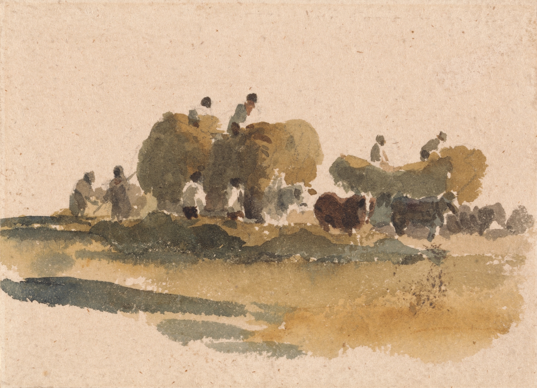 Hay Wagons by Peter DeWint