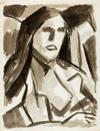 Head of Woman by Carl Newman